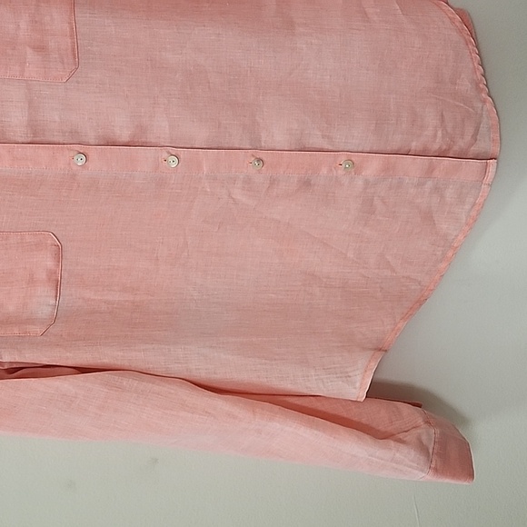 Lilly Pulitzer 100% Linen Women's Sea View Button-Down  Size Medium - Picture 11 of 16